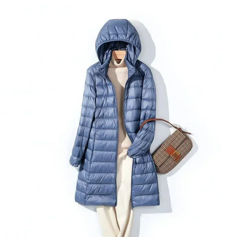 Chic Donsjas Met Capuchon Lang Dames - Elle Zürich