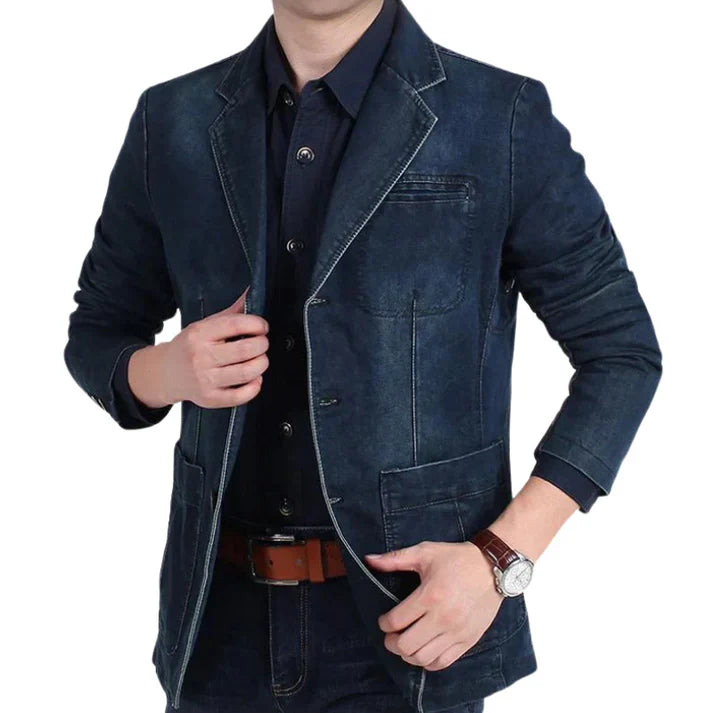 Stefan | Herren Denim-Blazer für einen Lässigen Look