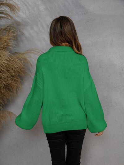 Daniela | Lässiger Halber Reißverschluss Pullover Damen - Elle Zürich