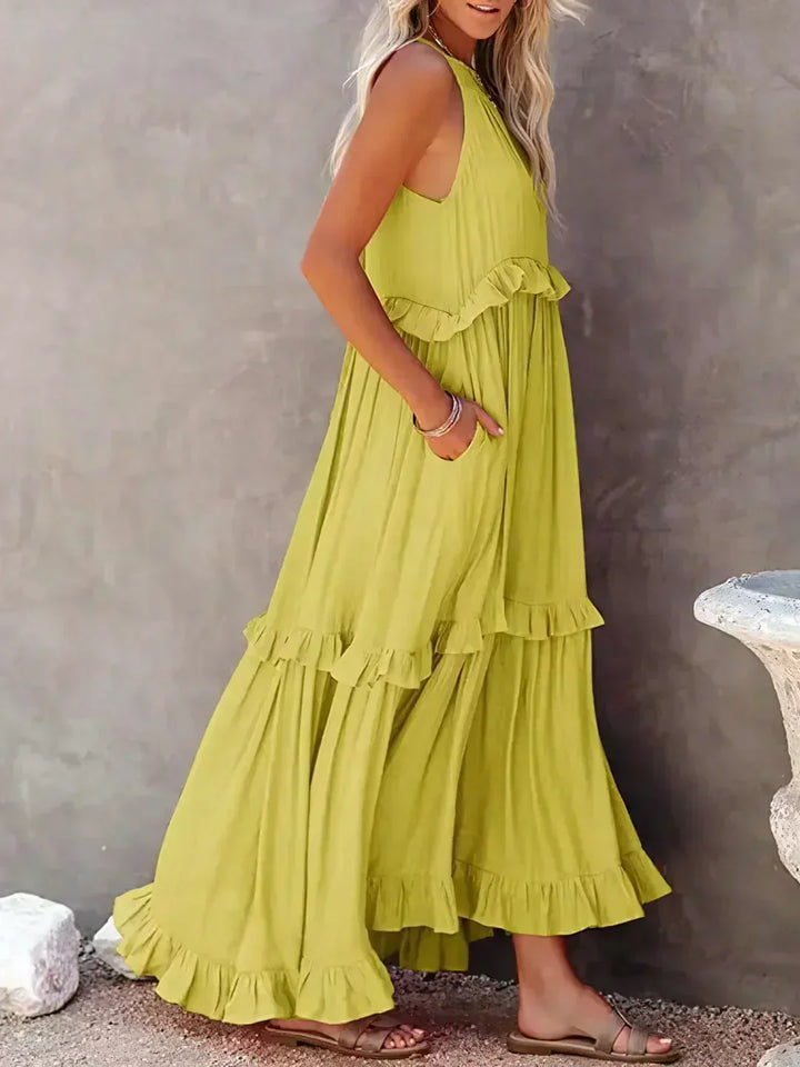 Viola | Elegantes Maxi-Sommerkleid - Elle Zürich