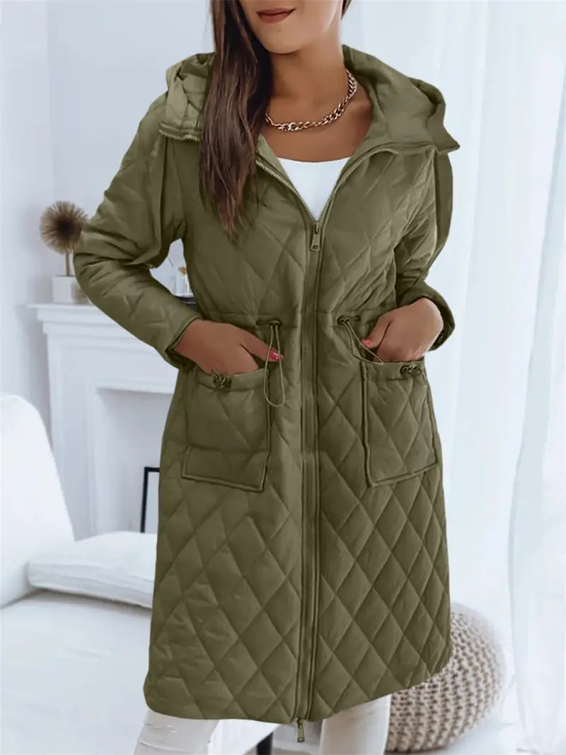 Barbara | Damen Winter-Steppjacke mit Kapuze - Elle Zürich