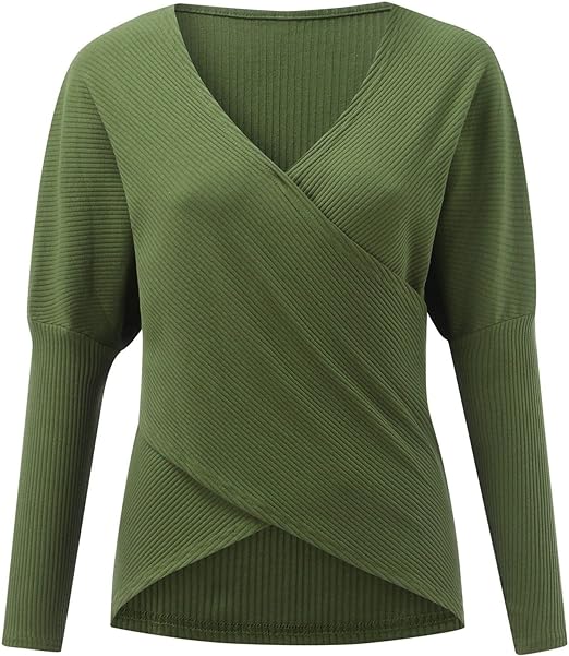 Franziska | Damen Überkreuz Strickpullover Oberteil - Elle Zürich