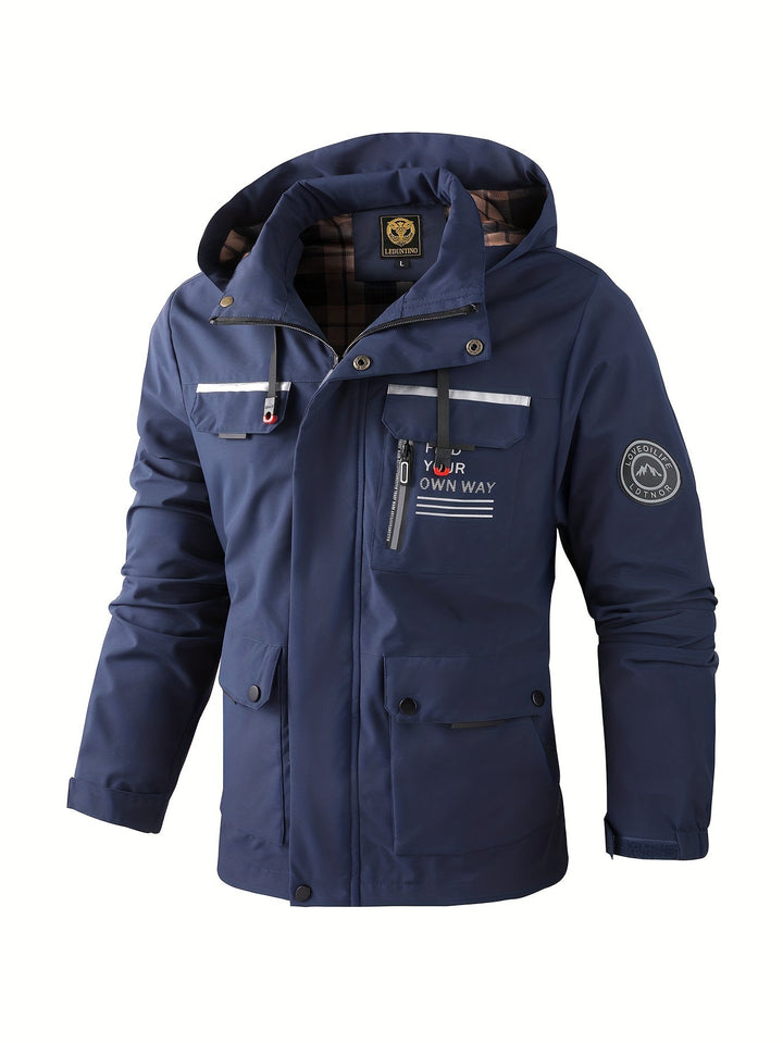 Alexander | Herren Winter Wasserdichte Kapuzen Outdoorjacke - Elle Zürich