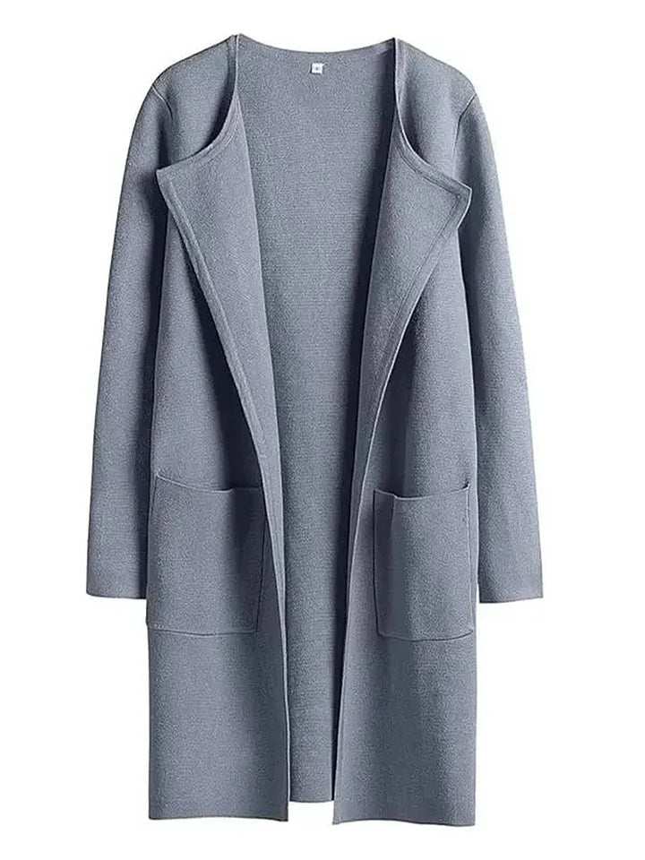 Bettina | Damen Kuschelige Winterstrickjacke mit Taschen - Elle Zürich
