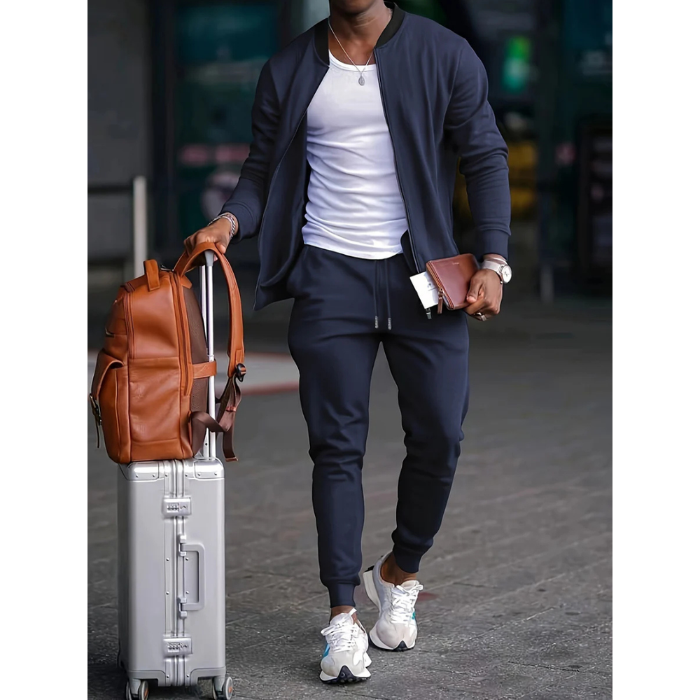 Erik | Herren Reise-Outfit Slim Fit Jogger Set - Elle Zürich
