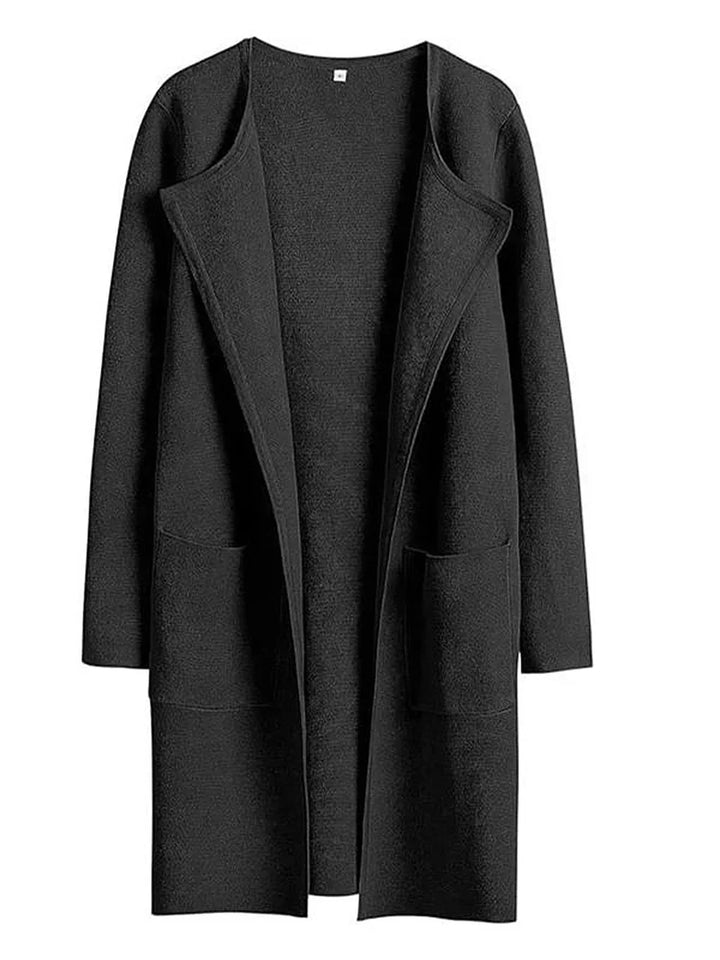 Bettina | Damen Kuschelige Winterstrickjacke mit Taschen - Elle Zürich