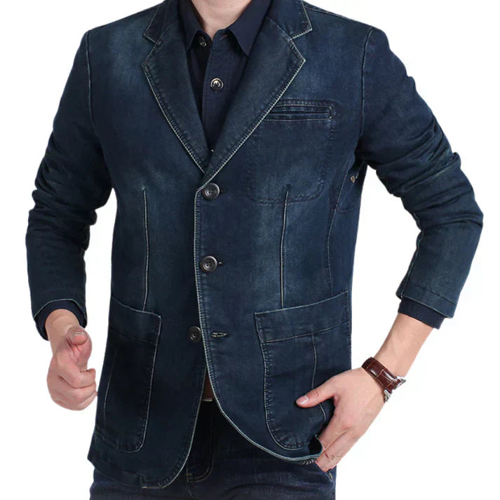 Stefan | Herren Denim-Blazer für einen Lässigen Look