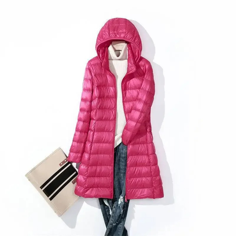 Chic Donsjas Met Capuchon Lang Dames - Elle Zürich