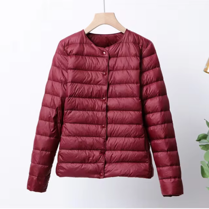 Lara | Damen Ultra Leichte Steppjacke mit Druckknöpfen - Elle Zürich