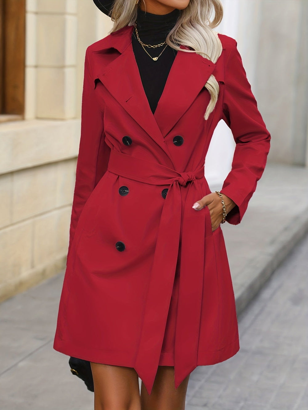 Orlana - Luxe Trenchcoat Damesjas Met Riem - Elle Zürich