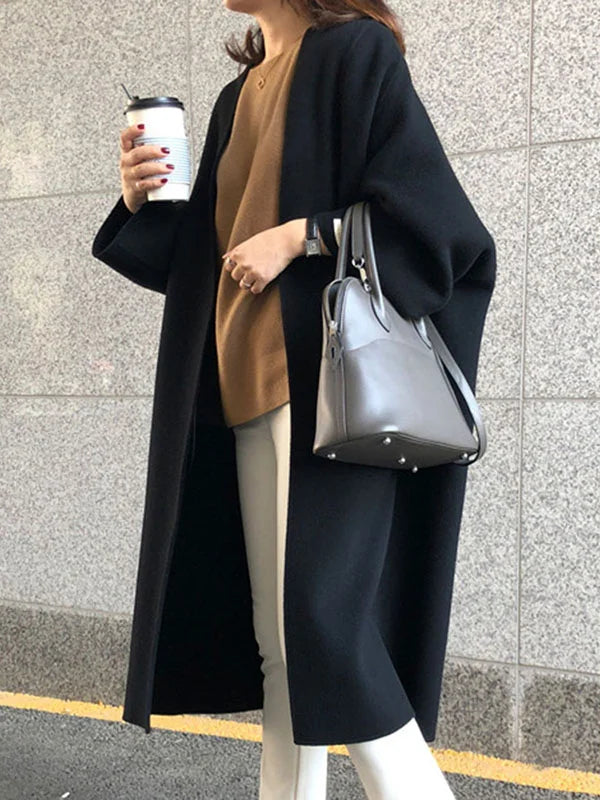 Angela | Damen Winter-Langmantel im minimalistischen Stil - Elle Zürich