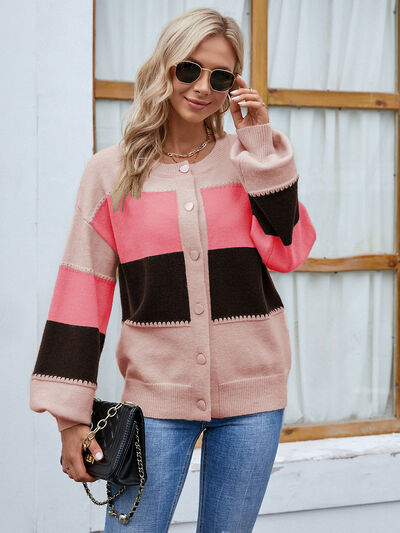 Eva | Stylische Strickjacke mit Knöpfen Damen - Elle Zürich