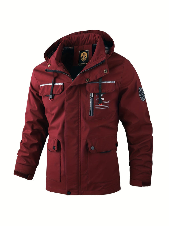 Alexander | Herren Winter Wasserdichte Kapuzen Outdoorjacke - Elle Zürich