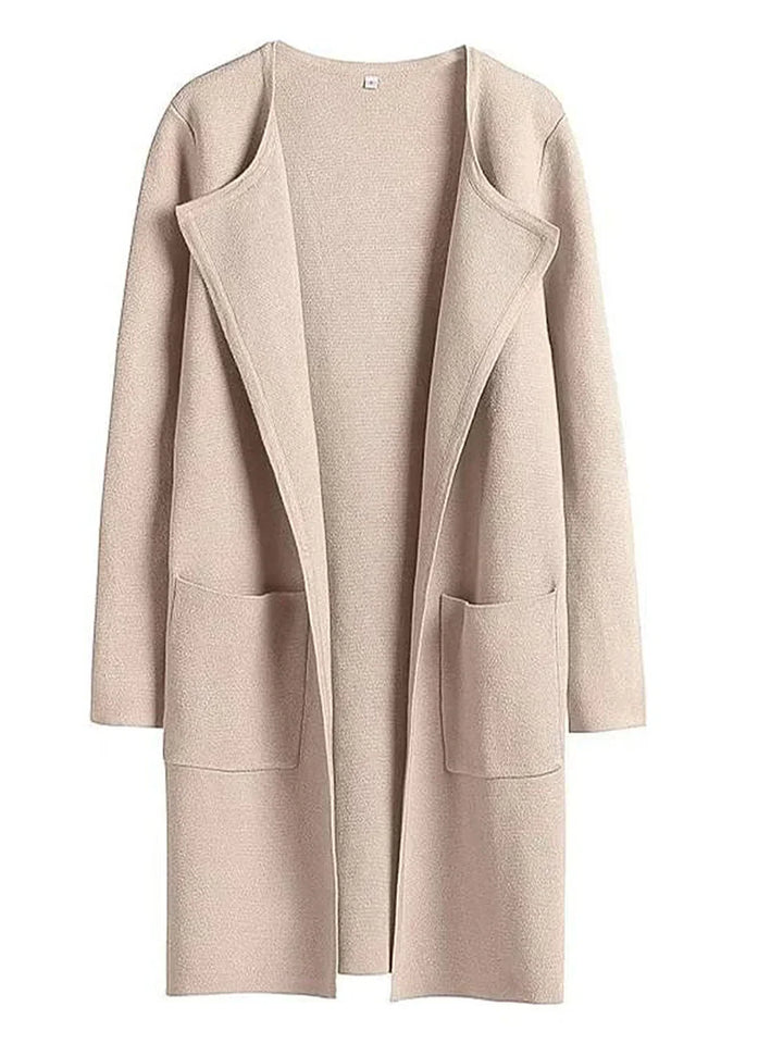 Bettina | Damen Kuschelige Winterstrickjacke mit Taschen - Elle Zürich