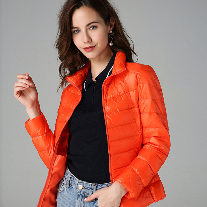 Sabina | Leichte Damen Winter-Pufferjacke mit Reißverschluss - Elle Zürich