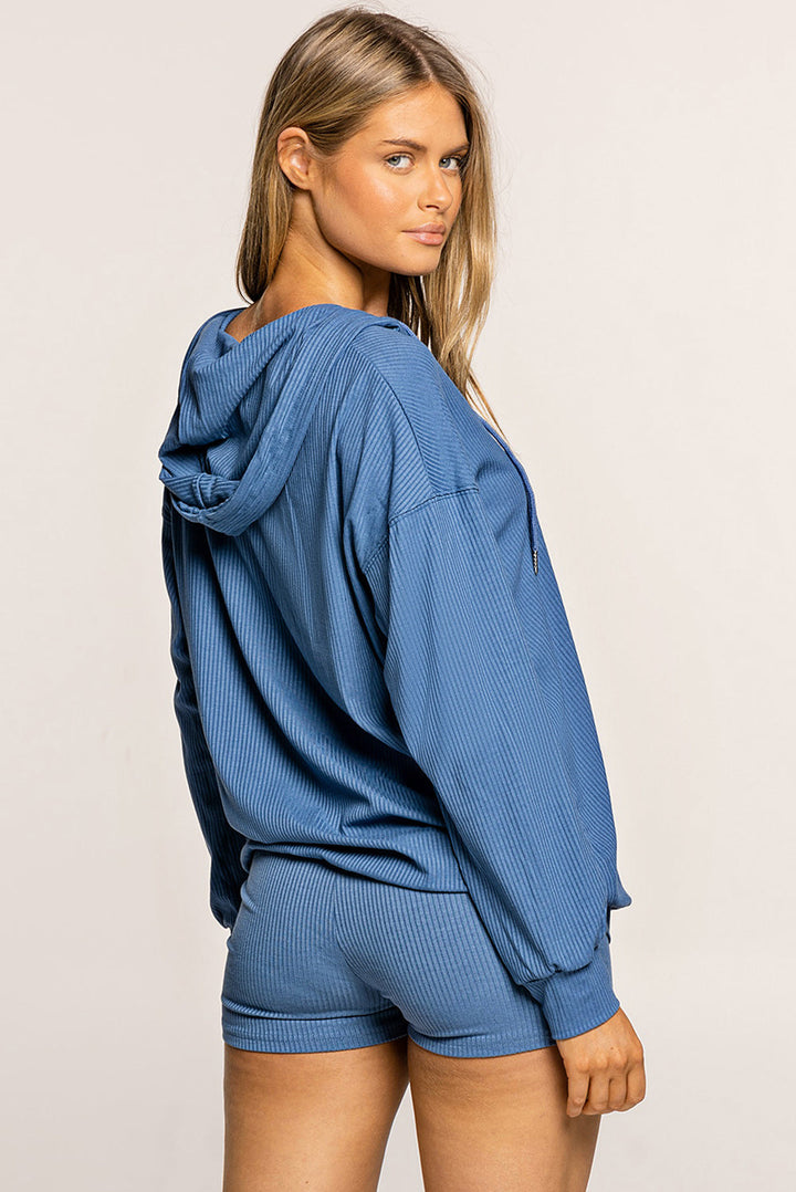 Angela | Kapuzen-Sweatshirt mit Reißverschluss Damen - Elle Zürich