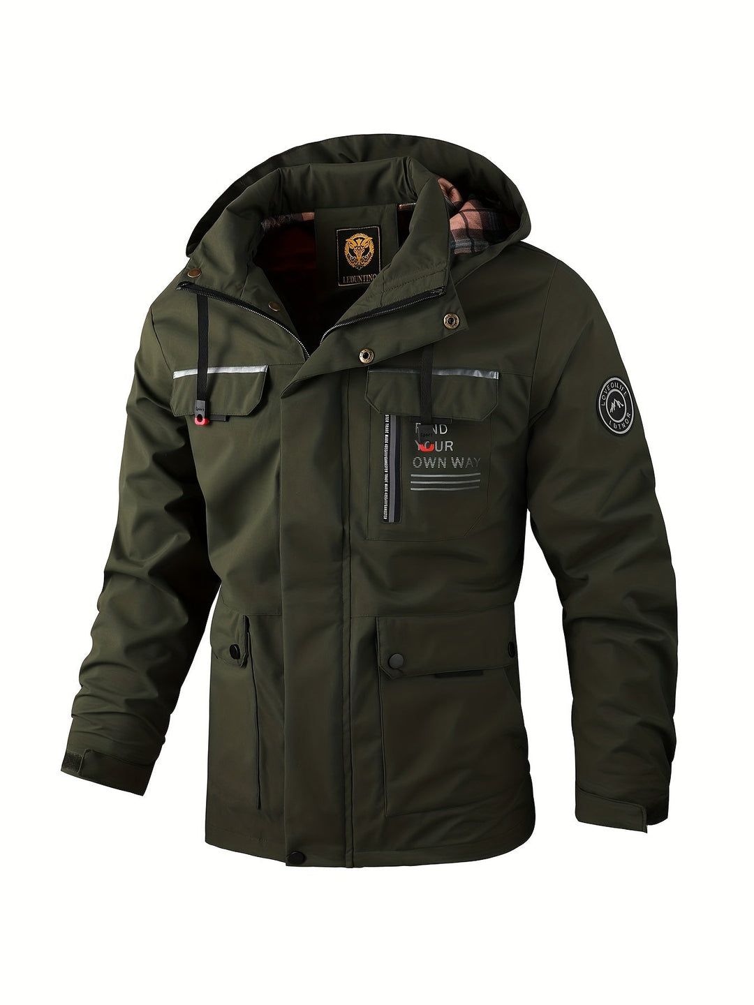 Alexander | Herren Winter Wasserdichte Kapuzen Outdoorjacke - Elle Zürich