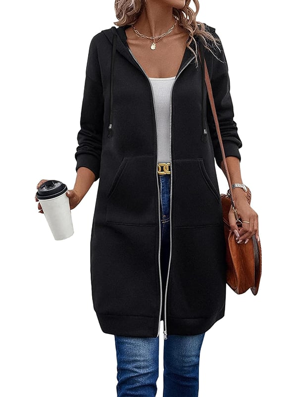 Gabriela | Damen Lange Winterjacke mit Kapuze - Elle Zürich