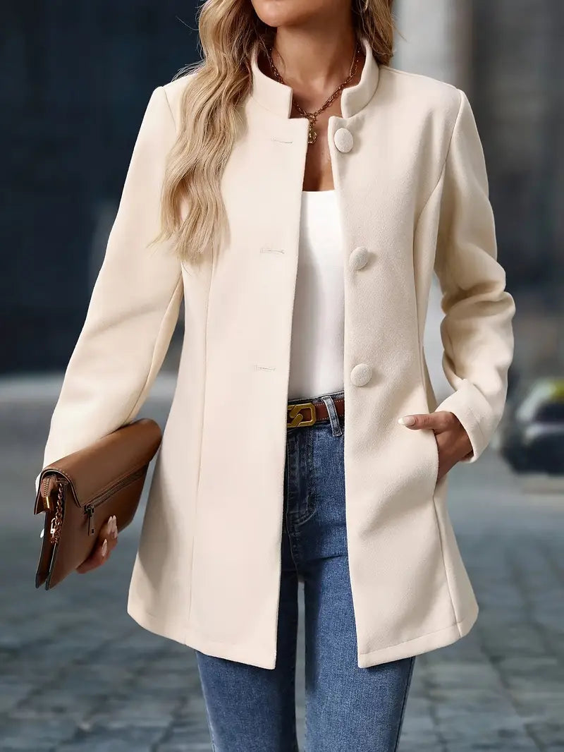 Sofia | Damen Winter Mantel mit Knöpfen - Elle Zürich