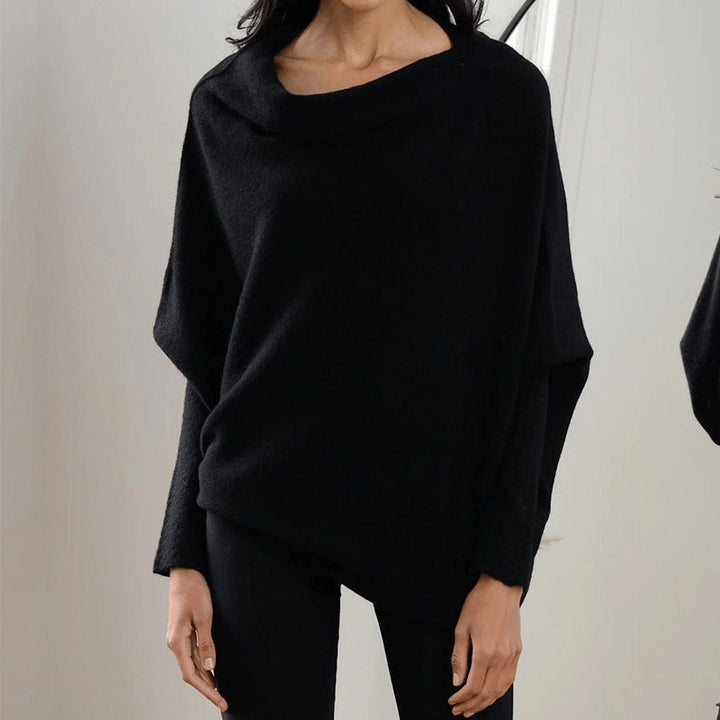 Angela | Damen Strickpullover mit Schulterfreiem Design und Lockerer Passform - Elle Zürich