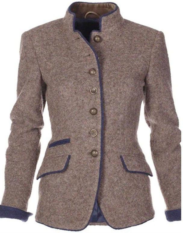 Annika | Damen Stylischer Wollblazer mit Taschen - Elle Zürich