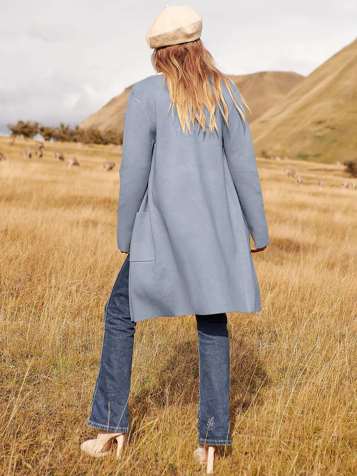 Bettina | Damen Kuschelige Winterstrickjacke mit Taschen - Elle Zürich