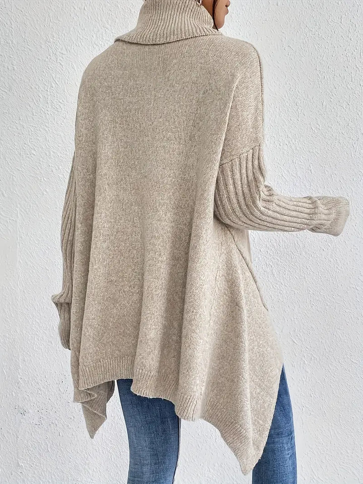 Britney | Damen Oversized Rollkragenpullover für den Winter