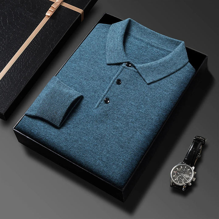 Lutz | Herren Freizeit Strick Polo Pullover - Elle Zürich