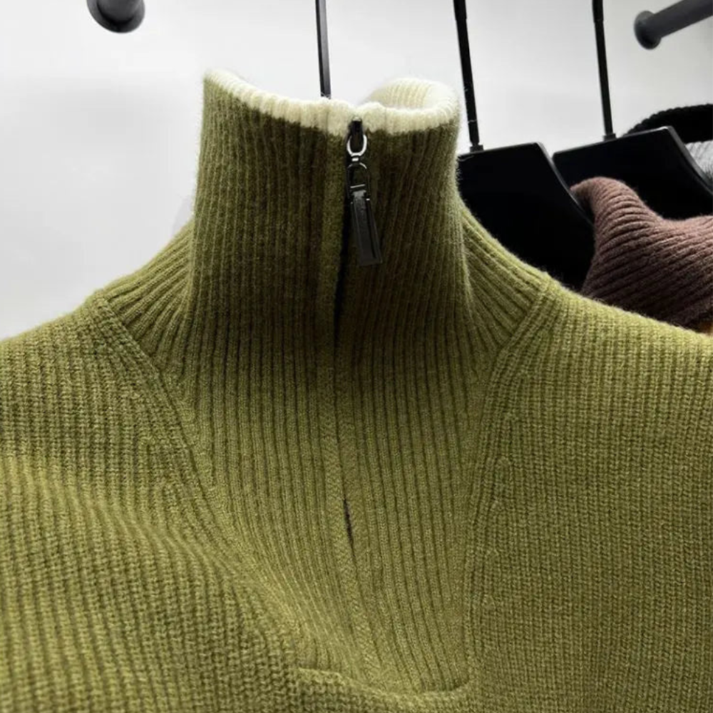 Otto | Herren Strickpullover mit Reißverschluss für Winterwärme - Elle Zürich