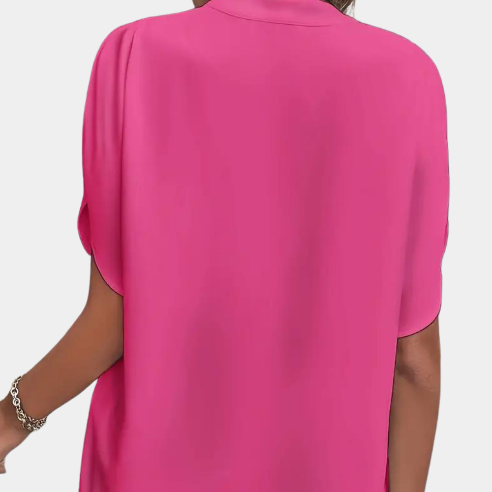 Regine | Stylische Damenbluse mit V-Ausschnitt - Elle Zürich