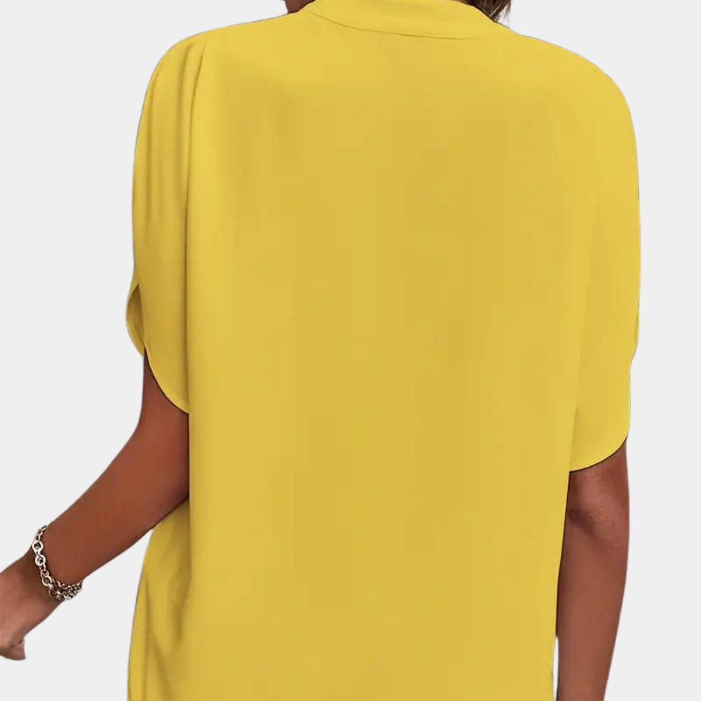 Regine | Stylische Damenbluse mit V-Ausschnitt - Elle Zürich