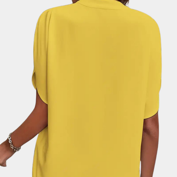 Regine | Stylische Damenbluse mit V-Ausschnitt - Elle Zürich