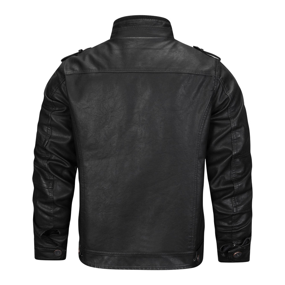 Karl | Herren Stylische Kunstleder Jacke mit Reißverschluss - Elle Zürich