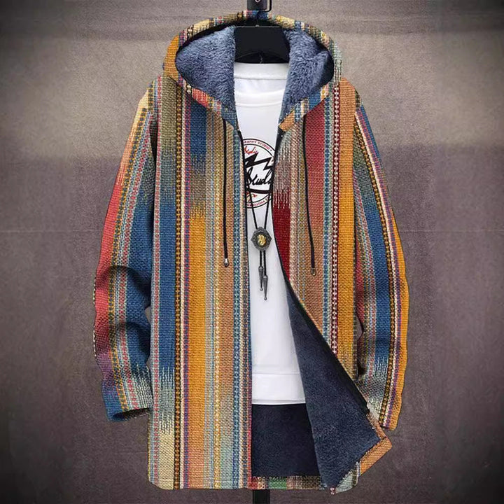 Victoria | Damen Kapuzenjacke mit Buntem Ethno-Print