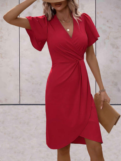 Elfriede | Stilvolles Abendkleid mit V-Ausschnitt - Elle Zürich
