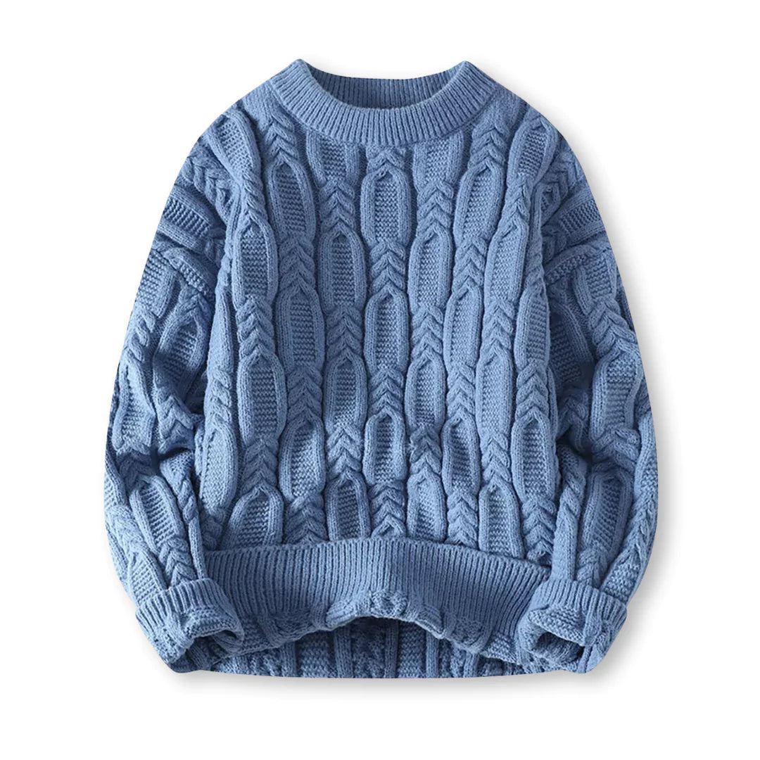 Stefan | Herren Kuscheliger Zopfmuster Pullover für Winterkomfort - Elle Zürich
