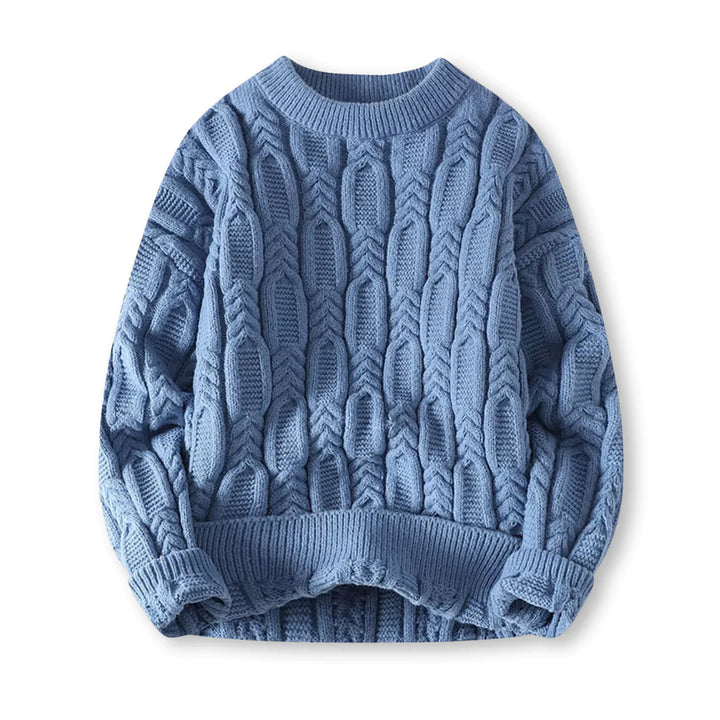 Stefan | Herren Kuscheliger Zopfmuster Pullover für Winterkomfort - Elle Zürich