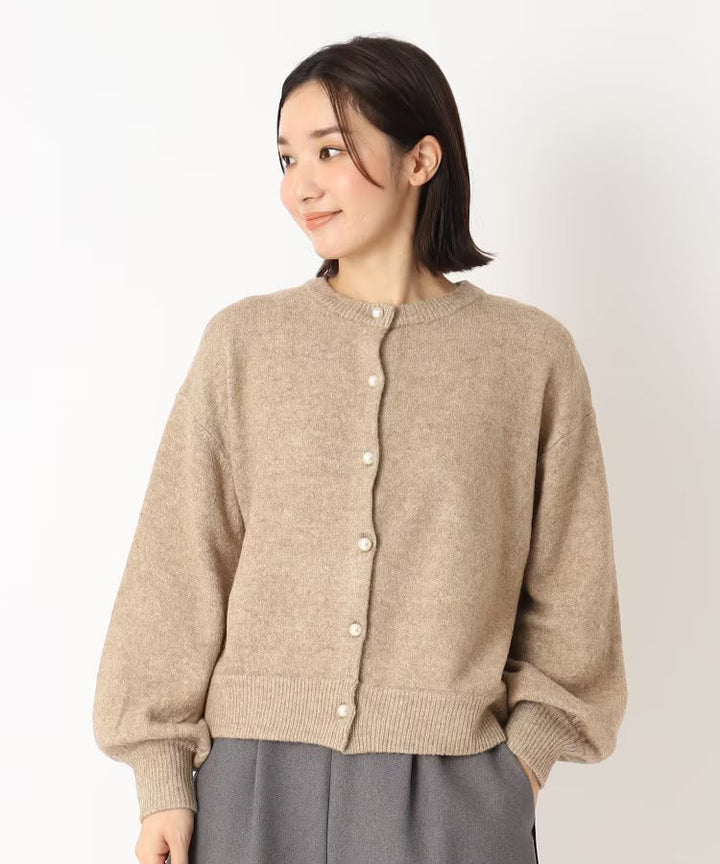 Felicia | Damen Strickcardigan mit Knopfverschluss vorne - Elle Zürich