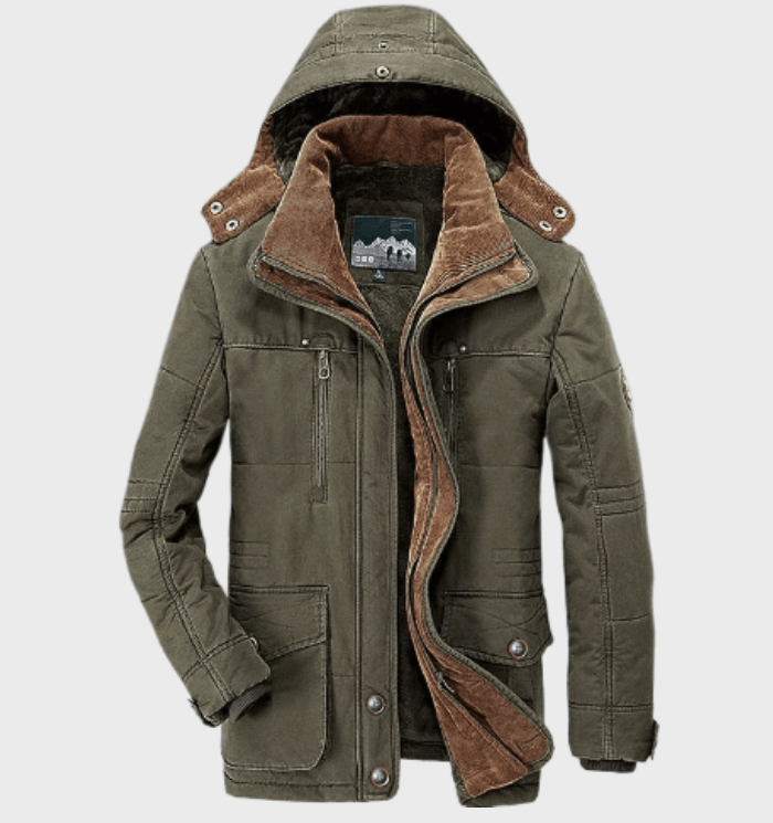 David | Herren Winterjacke mit Kapuze und Futter - Elle Zürich
