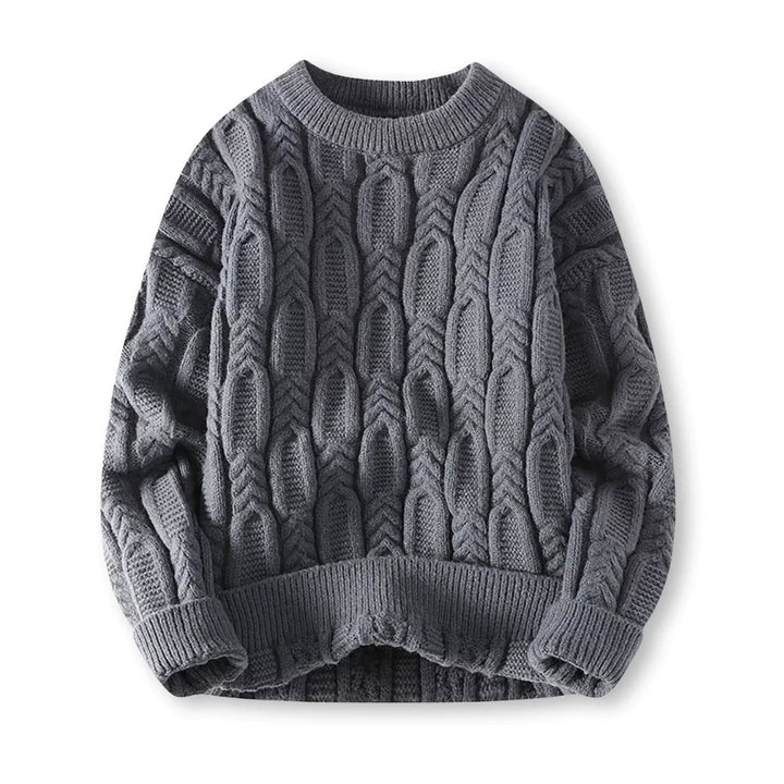 Stefan | Herren Kuscheliger Zopfmuster Pullover für Winterkomfort - Elle Zürich