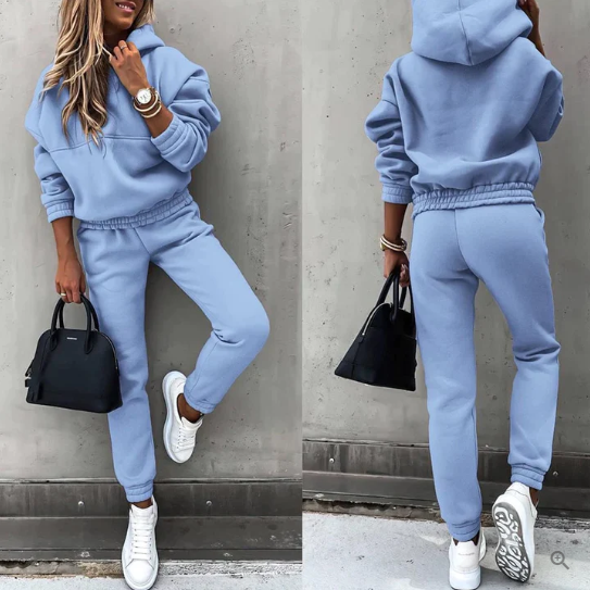 Susanne | Bequemes Freizeit-Kapuzenpullover-Set - Elle Zürich