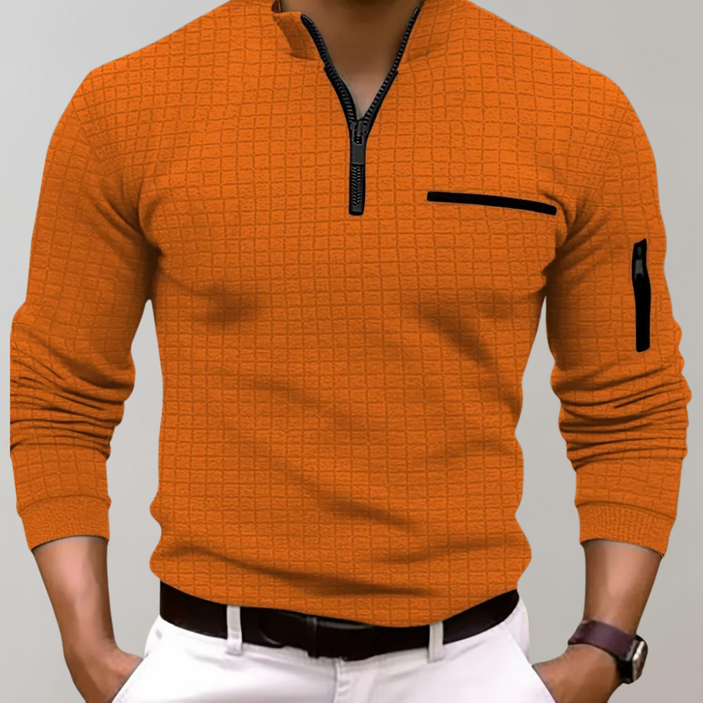 Wilhelm | Stylischer Reißverschluss-Pullover Für Männer - Elle Zürich