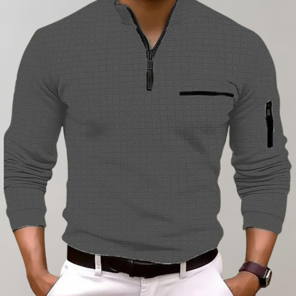 Wilhelm | Stylischer Reißverschluss-Pullover Für Männer - Elle Zürich