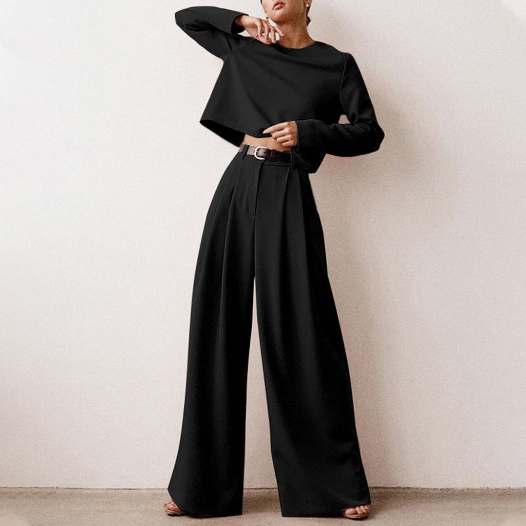 Jessica | Elegantes Damen Zweiteiler Set mit weitem Bein - Elle Zürich