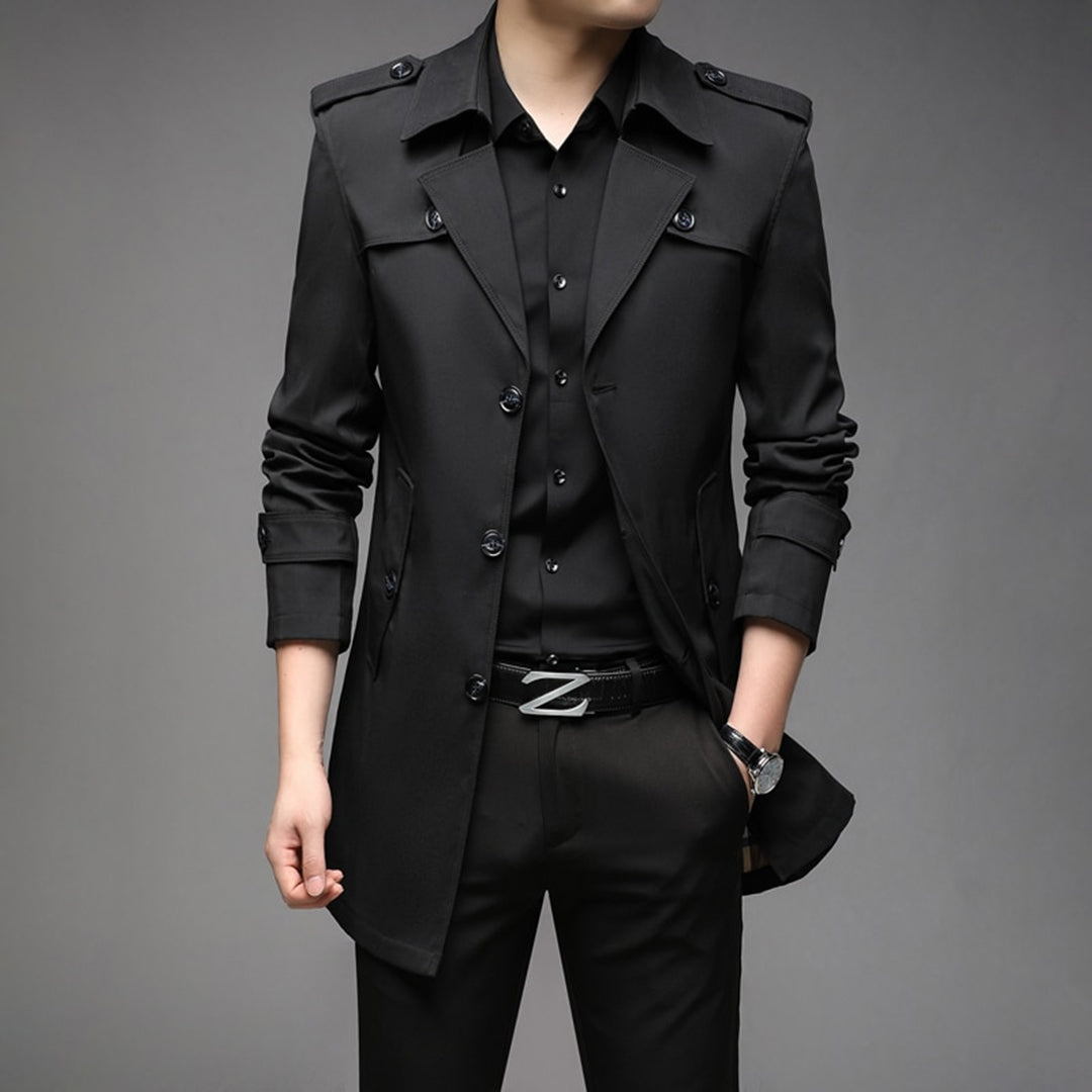 Emil | Herren Slim-Fit Trenchcoat mit Stilvollen Knöpfen