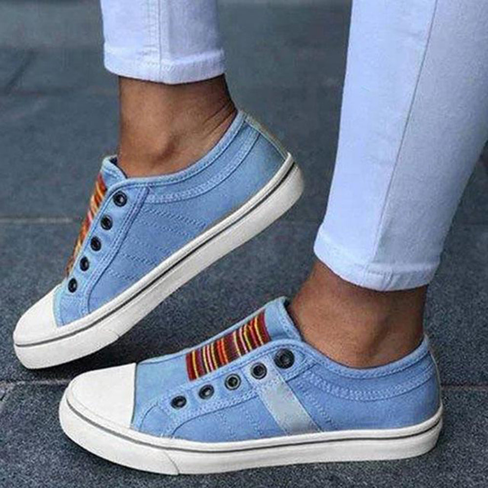 Rita | Damen Slip-On Sneakers mit Elastischen Bändern - Elle Zürich