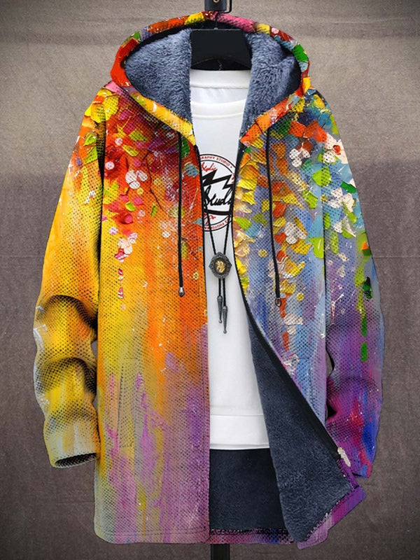 Stefanie | Damen Strickjacke mit Buntem Geometrischem Print