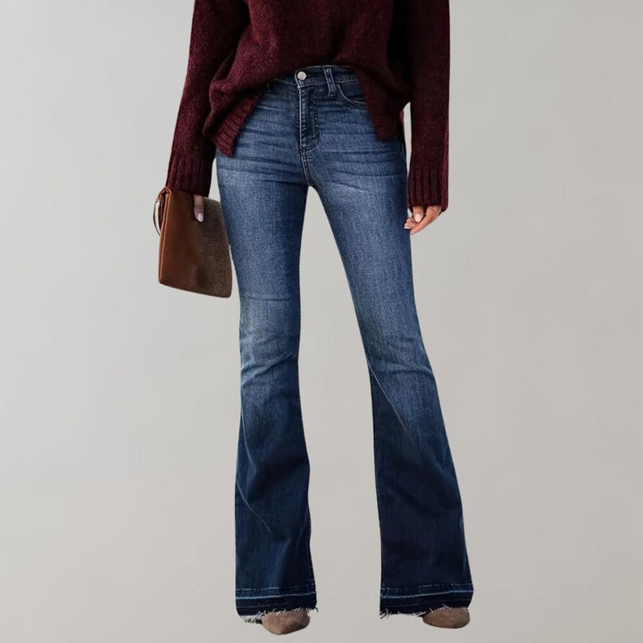 Yvonne | Damen Winter-Jeans mit ausgestelltem Schnitt - Elle Zürich