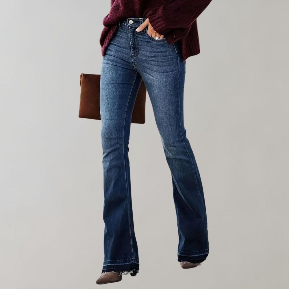 Yvonne | Damen Winter-Jeans mit ausgestelltem Schnitt - Elle Zürich