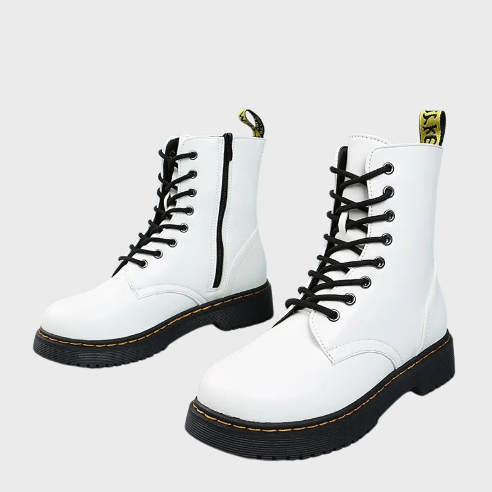 Lara | Damen Schnürstiefeletten im Combat Stil - Elle Zürich